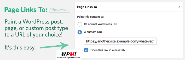 WordPress插件 Page Links To 文章/页面链接重定向到指定网址
