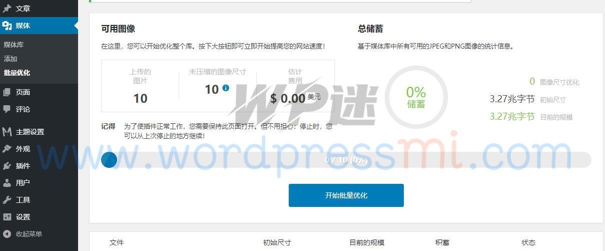 自动压缩wordpress网站的jpg/png图片 wordpress插件 Compress JPEG & PNG images 自动压缩wordpress网站的jpg/png图片 wordpress插件 Compress JPEG & PNG images